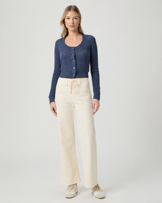 Ari Woven Cotton Pants - Quartz Sand