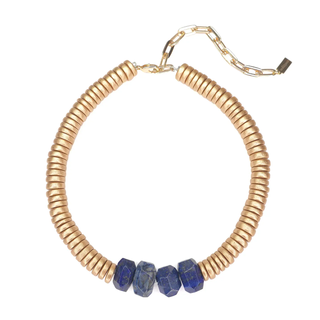 Gold Bead Statement Necklace