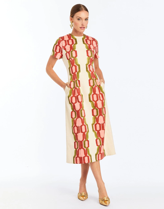 Hampton Convertible Midi - Deco Quatrefoil