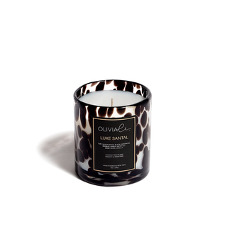 Luxe Santal Leopard Candle