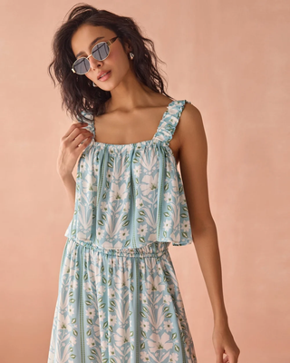 Freya Top - Aubrie Seafoam