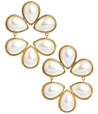 Elise Statement Pearl Earrings