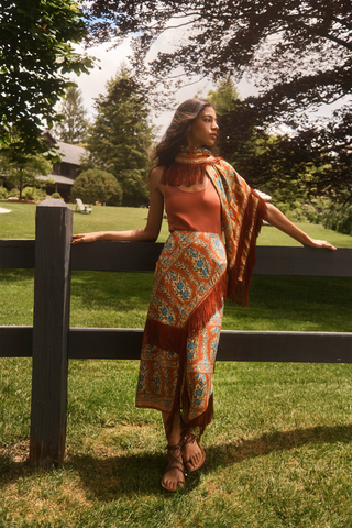 Allyne Skirt - Amber Glen Brown