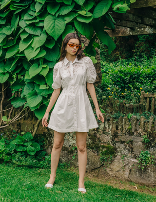 MARTA MINI DRESS - WHITE