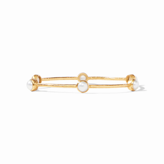 Milano Luxe Bangle Gold - Pearl