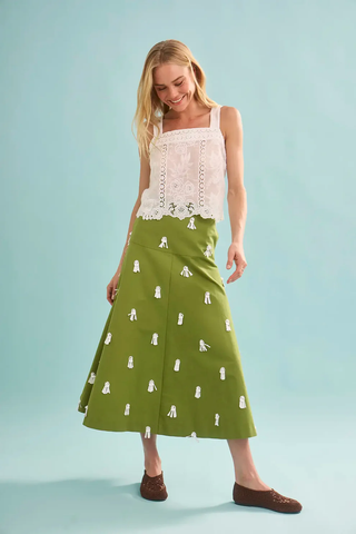Ida Skirt - Palm Sand Dollars