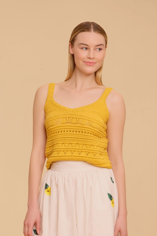 Iris Crochet Top - Marigold