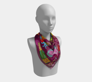 Scarf - "Flowers and Tigers and Bubbly! Oh My!"