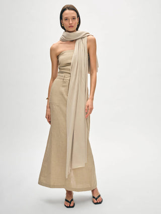 Silk Cashmere Travel Wrap - Sand