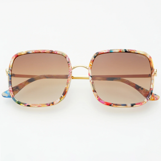 Cosmo Acetate Square Sunglasses - Rose Tortoise