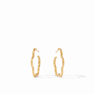 Gardenia Textured Hoop - Gold - S
