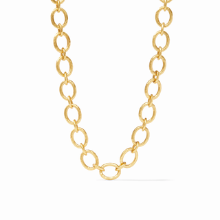 Catalina Demi Link Necklace - Gold Pearl