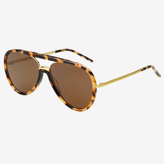 Shay Sunglasses - Milky Tortoise / Solid Brown