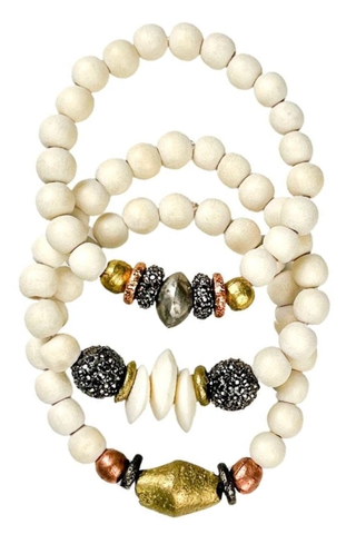 Trio Stack Bracelet Set - Golden Hour
