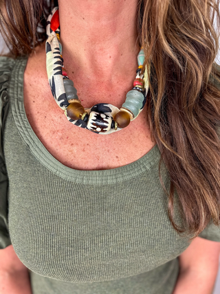 Beaded Bandana Necklace