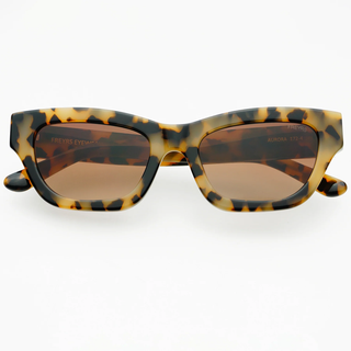 Aurora Acetate Cat Eye Sunglasses - Milky Tortoise