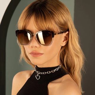 Iris Sunglasses - Mirrored Tortoise
