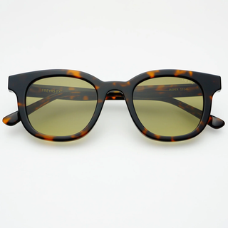 Jasper Acetate Unisex Sunglasses - Tortoise / Green