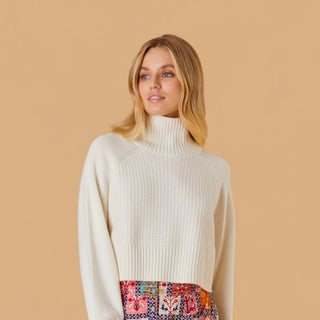 Willow Turtleneck Sweater - Cream