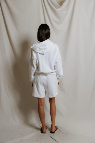 Bari French Terry Short - White