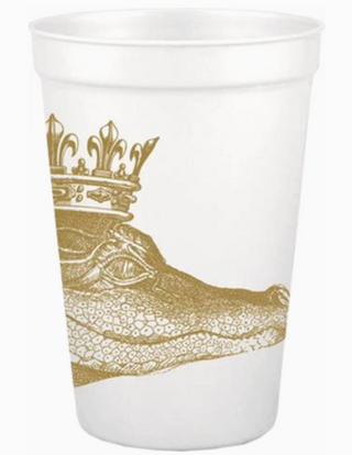 King Gator Gold Pearlized Cups