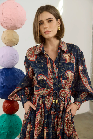 Tenley Dress - Twilight Paisley