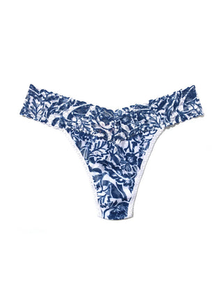 Printed Signature Lace Original Rise Thong - Sketchbook Floral