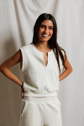 Sloane Sweatshirt - Bright Ivory