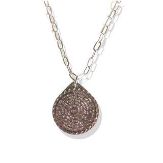 Lord's Prayer Medallion Chain - Silver