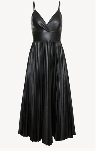 Genevieve Dress - Black Vegan Leather