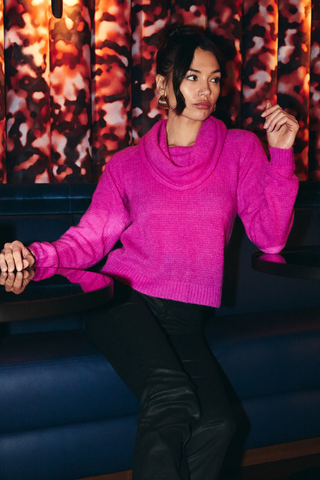 Camden Sweater - Fuchsia