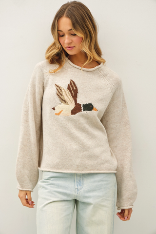 Duck Sweater - Heather Oat