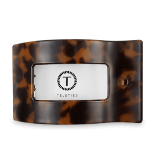 Tortoise Large Flat Rectangle Hair Clip