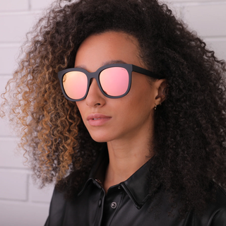 Taylor Sunglasses - Black / Pink