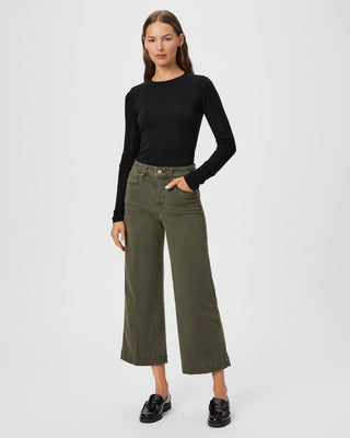 Anessa Wide Leg Jean - Vintage Bayou Green