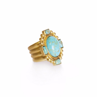Southwestern Statement Ring - Turquoise