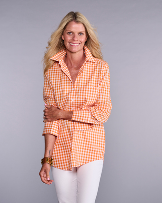 The Mod Shirt - Seville Orange Check