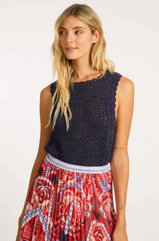 Amelie Peacoat Navy Top