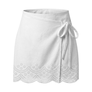 Broderie Short Wrap Skirt