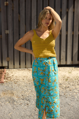 Iris Crochet Top - Marigold