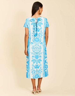 Adria Midi Dress - Florentine Blue