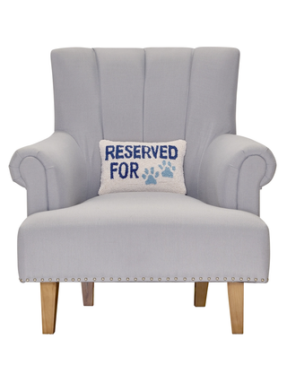 Reserved For Dogs Hook Pillow
