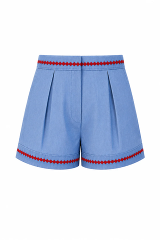 Lizzie Scarlet Stitch Chambray Short