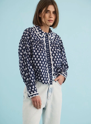 Finch Top - Thistle & Vine Blue