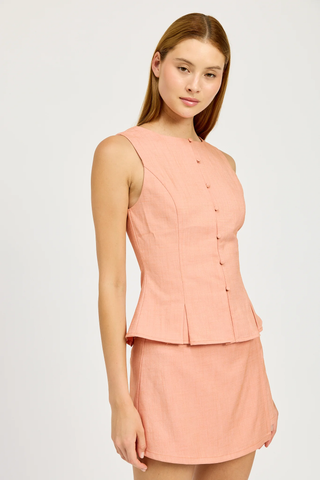 Amira Top - Orange Crush