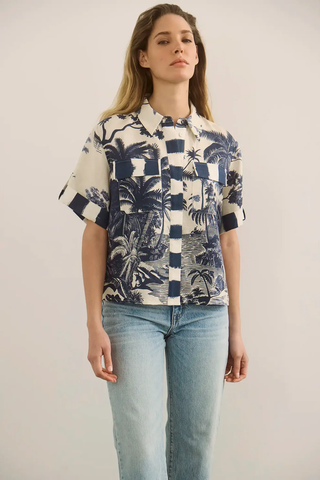 Hawkins Top - Bermuda Toile