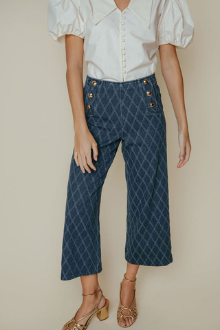 Pearl Pants - Textured Denim