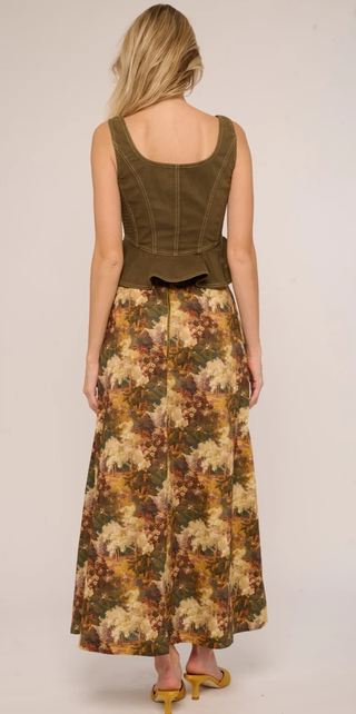 Eva Top - Ivy Green Denim