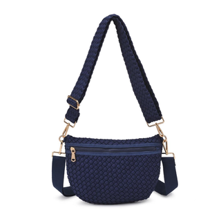 Ethereal  Woven Sustainable Crossbody - Navy