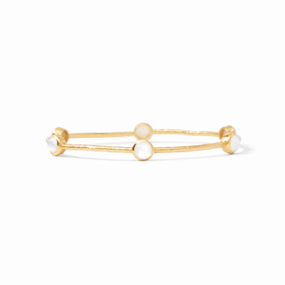 Milano Luxe Bangle Gold - Iridescent Clear Crystal